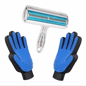 My Choice 3 in 1 Pet Hair Remover Plus and Grooming and Cleaning Gloves Usable